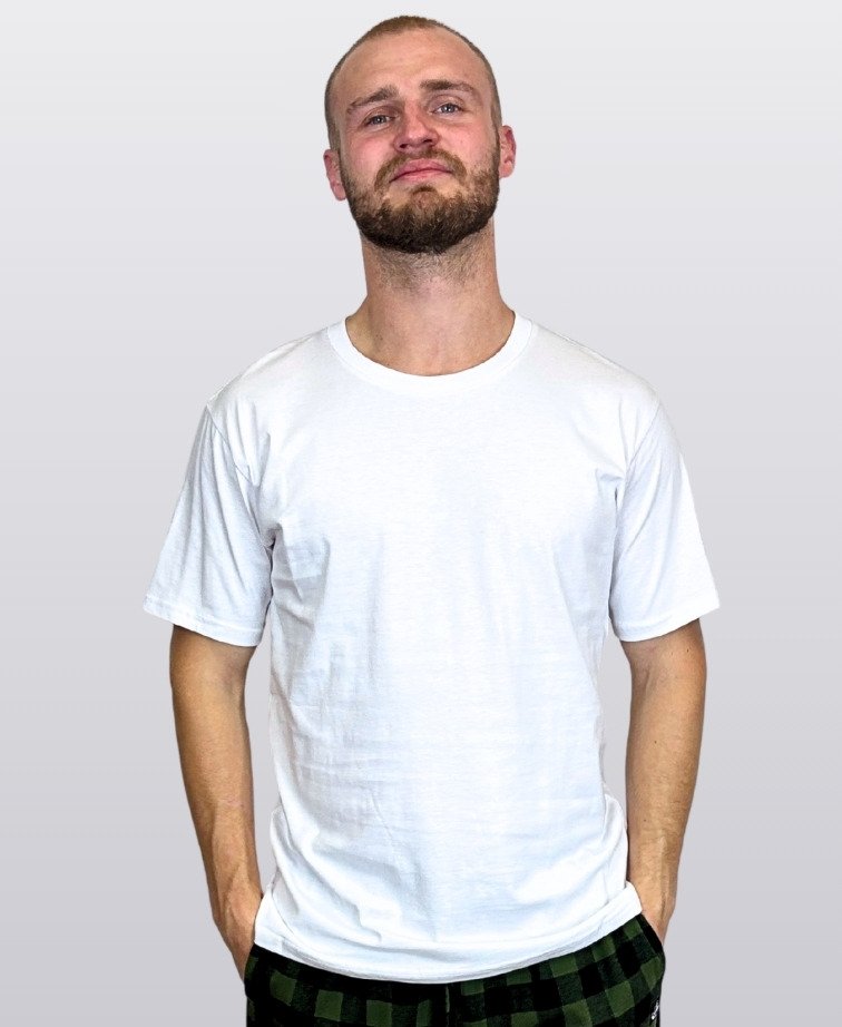 Cloke Mens Outline Tee - White