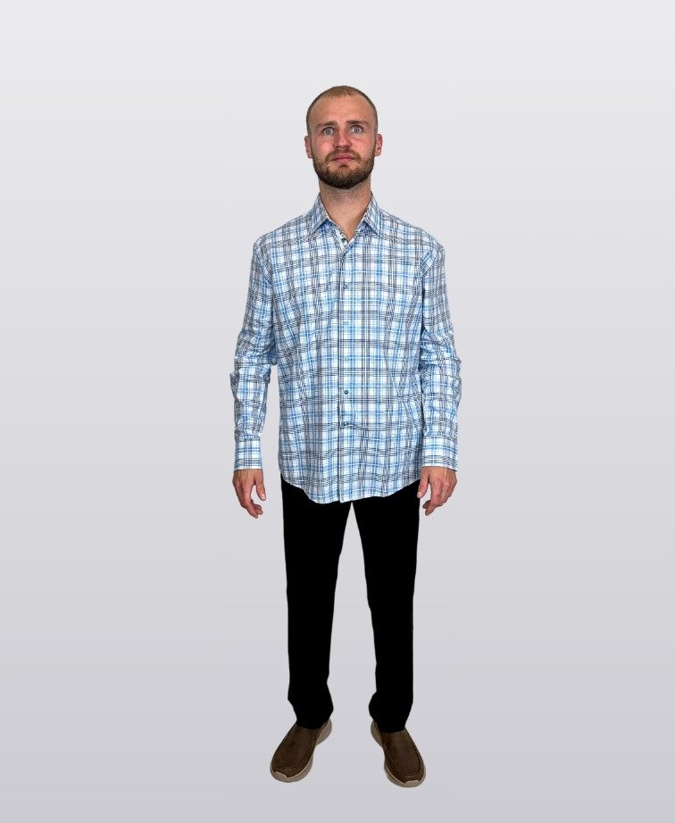 Scoop Shirt Cypher Check - Royal