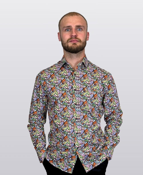 Berlin Shirt L/S Abbey Road Paisley Print - Multi