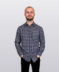 Vonnella Shirt L/S Check - Burgundy