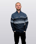 Sugar Knit Branson 1/4 Zip - Indigo