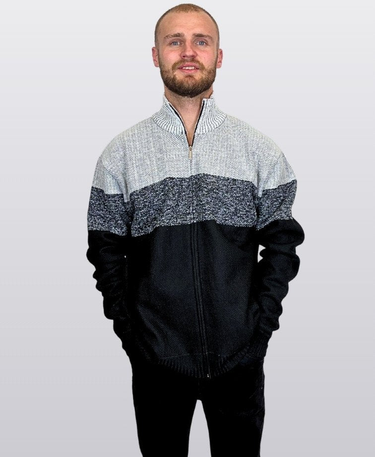 Sugar Knit Kanan Full Zip - Silver