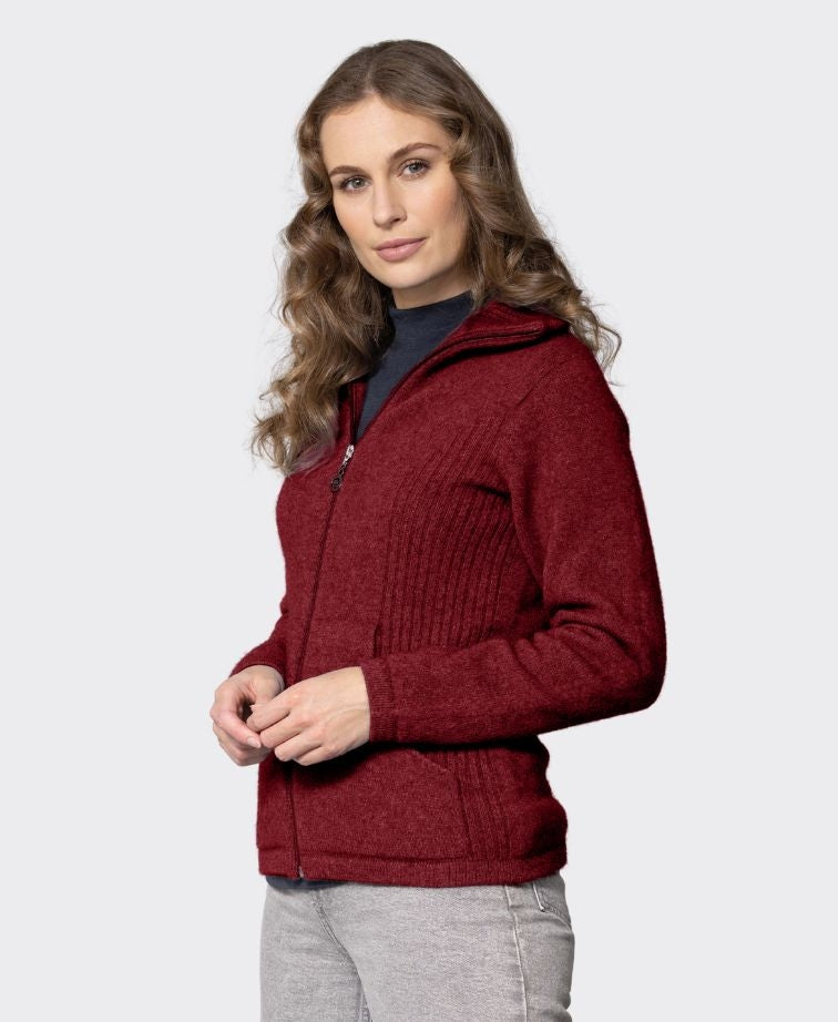 Noble Wilde Womens Market Day Jacket - Sangria