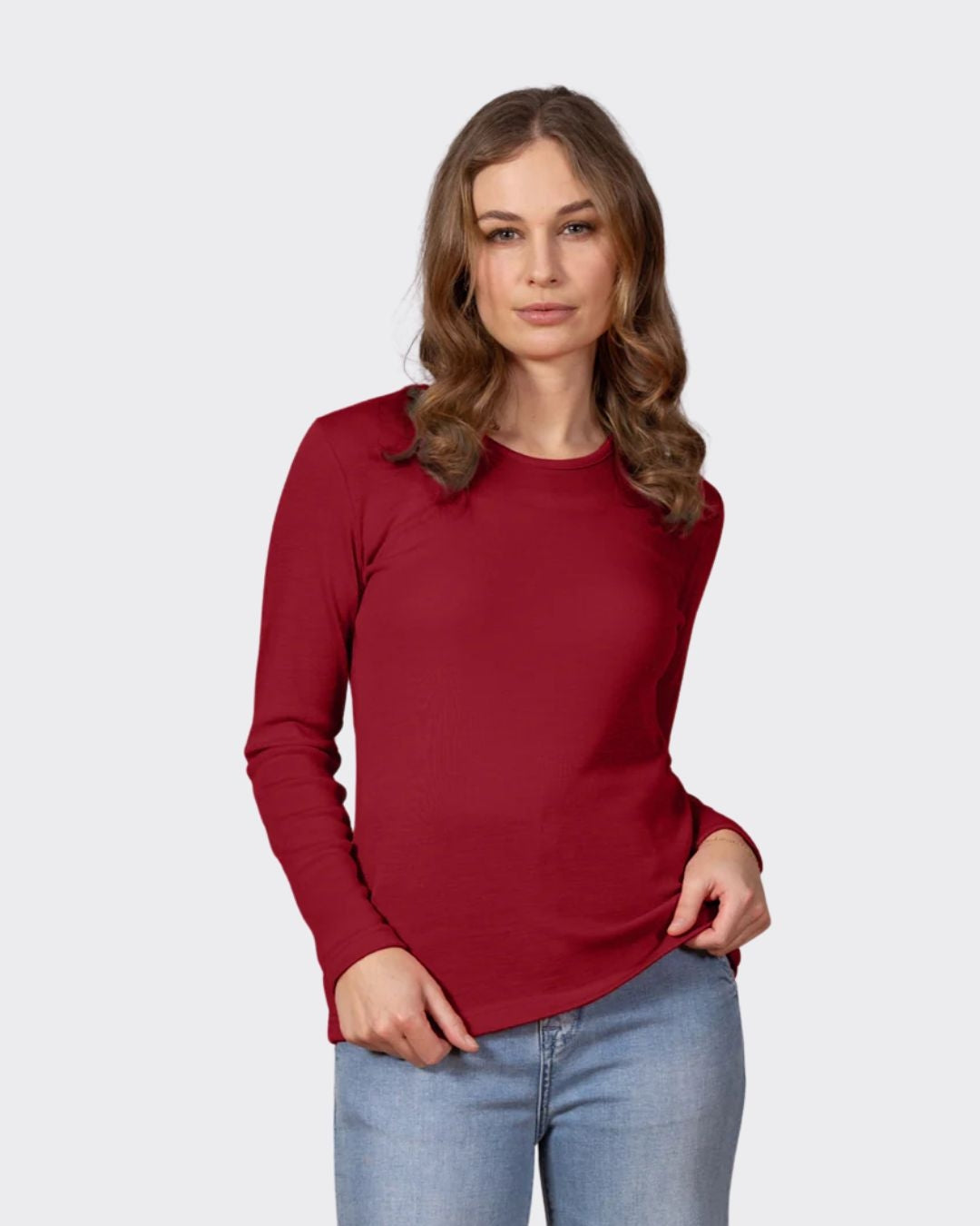 Bay Road Merino Womens Crew - Heart