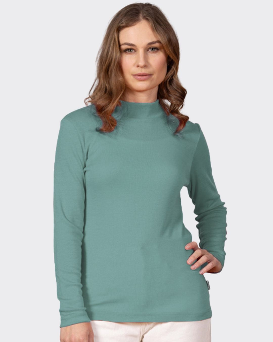 Bay Road Merino Womens Turtle Neck - Atoll