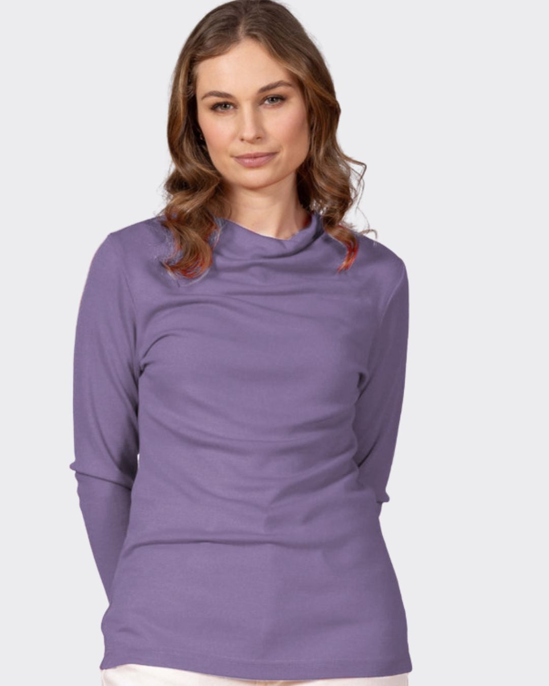 Bay Road Merino Shimmer Top - Orchid