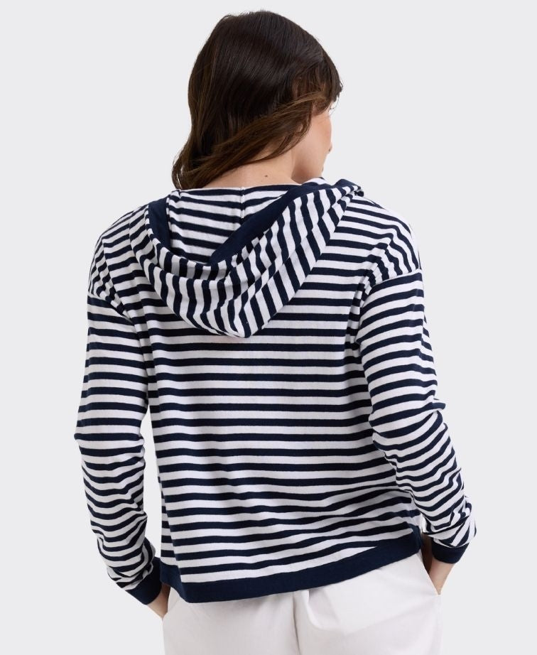 LD + Co Hoodie Multi Stripe - Marine