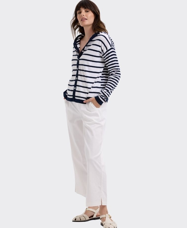 LD + Co Hoodie Multi Stripe - Marine
