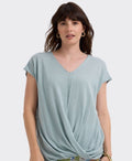 LD + Co Top Linen Drape - Lt Cyan