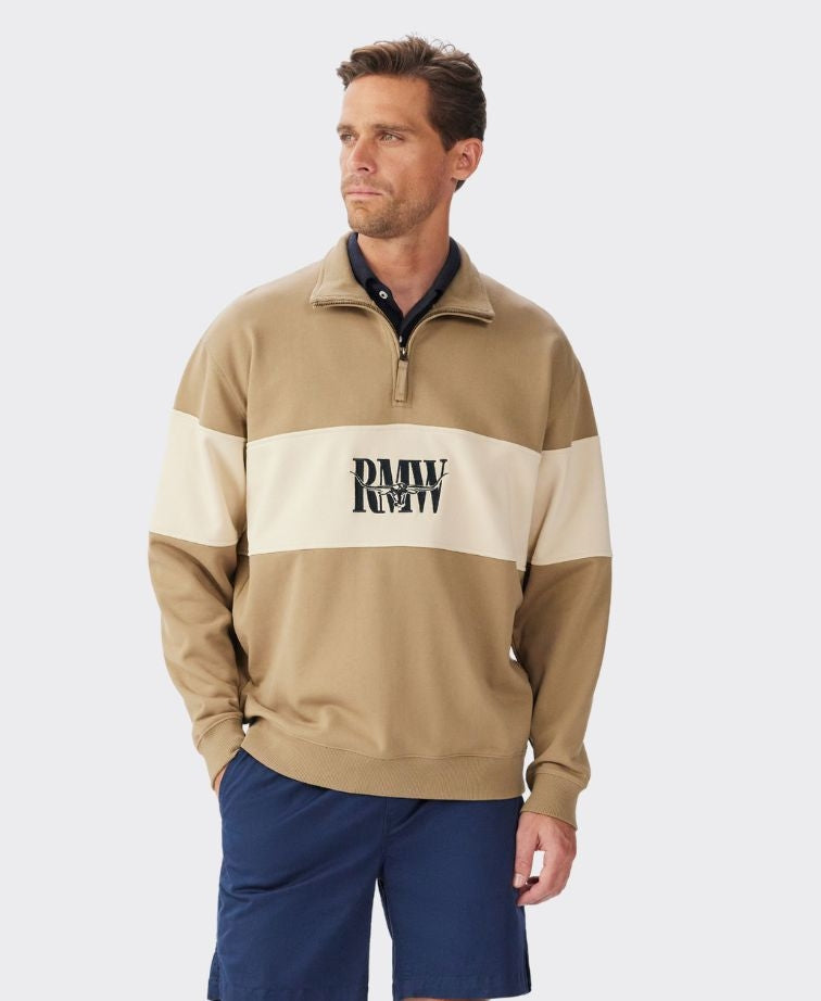 RMW Heritage 1/4 Zip Sweatshirt - Aubergine