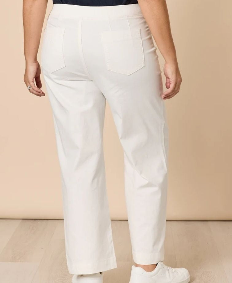 Threadz Jean Charli Denim Topstitch Front - Ivory