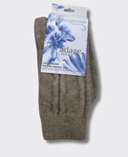 Adage Socks Possum Cozy Cable - Oatmeal