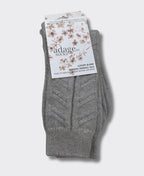 Adage Socks Possum Cozy Cable - Soft Grey