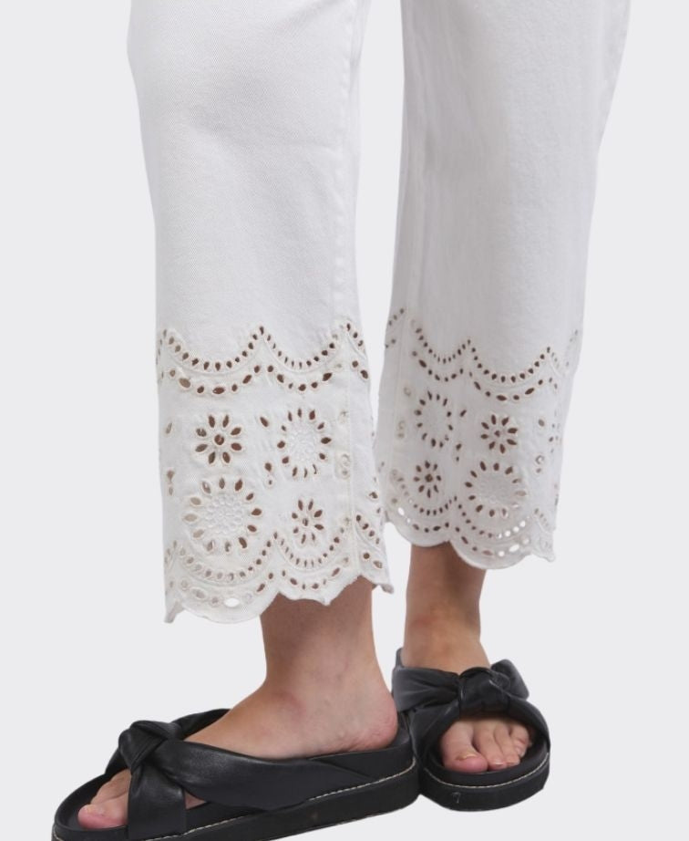 Elm Jean Lace - Vintage White