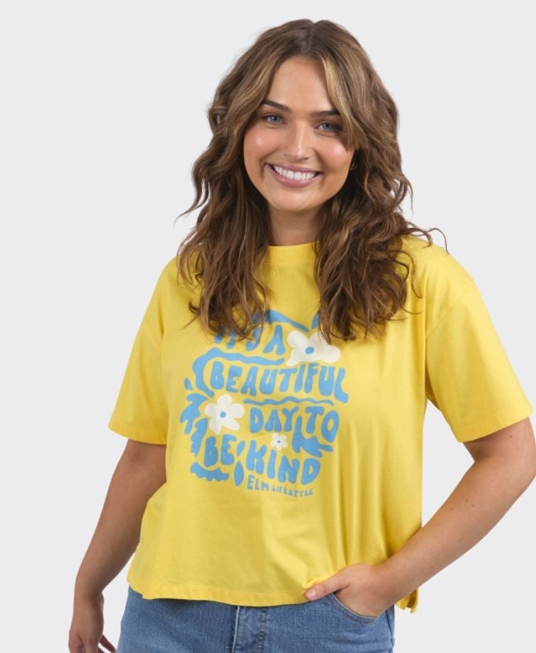 Elm Tee Beautiful Day - Lemon