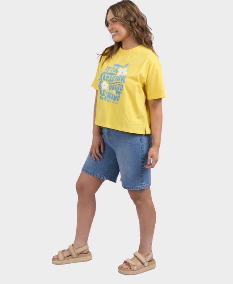 Elm Tee Beautiful Day - Lemon