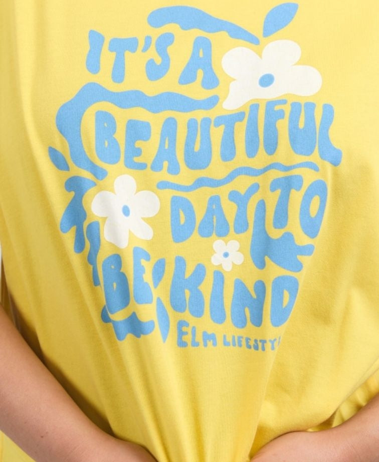 Elm Tee Beautiful Day - Lemon