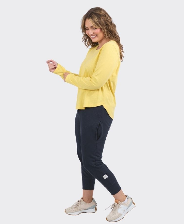 Elm Tee L/S Everyday - Lemon