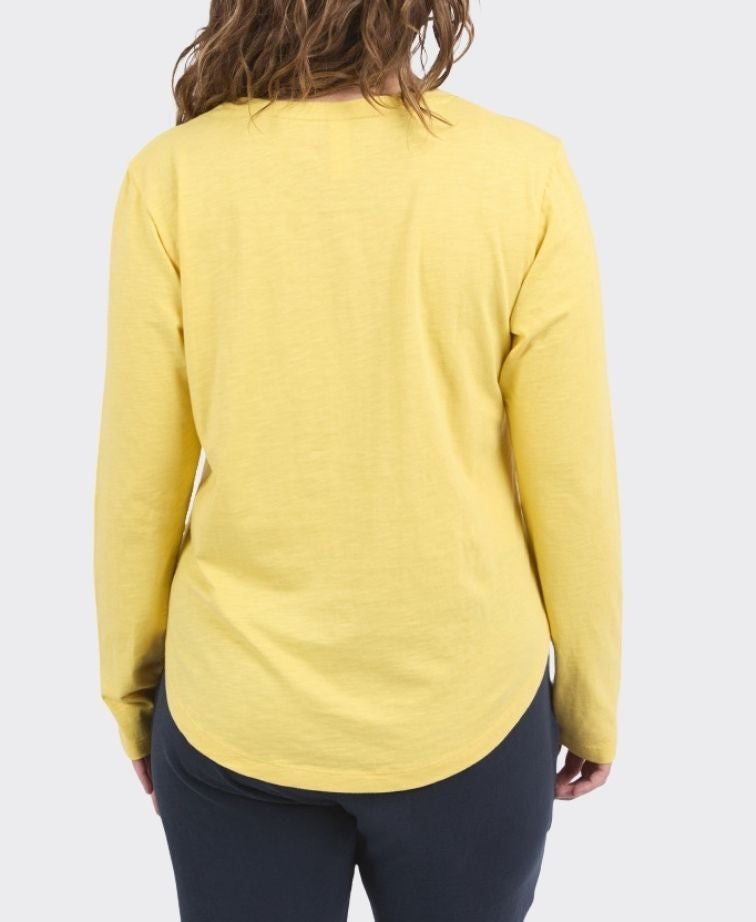 Elm Tee L/S Everyday - Lemon
