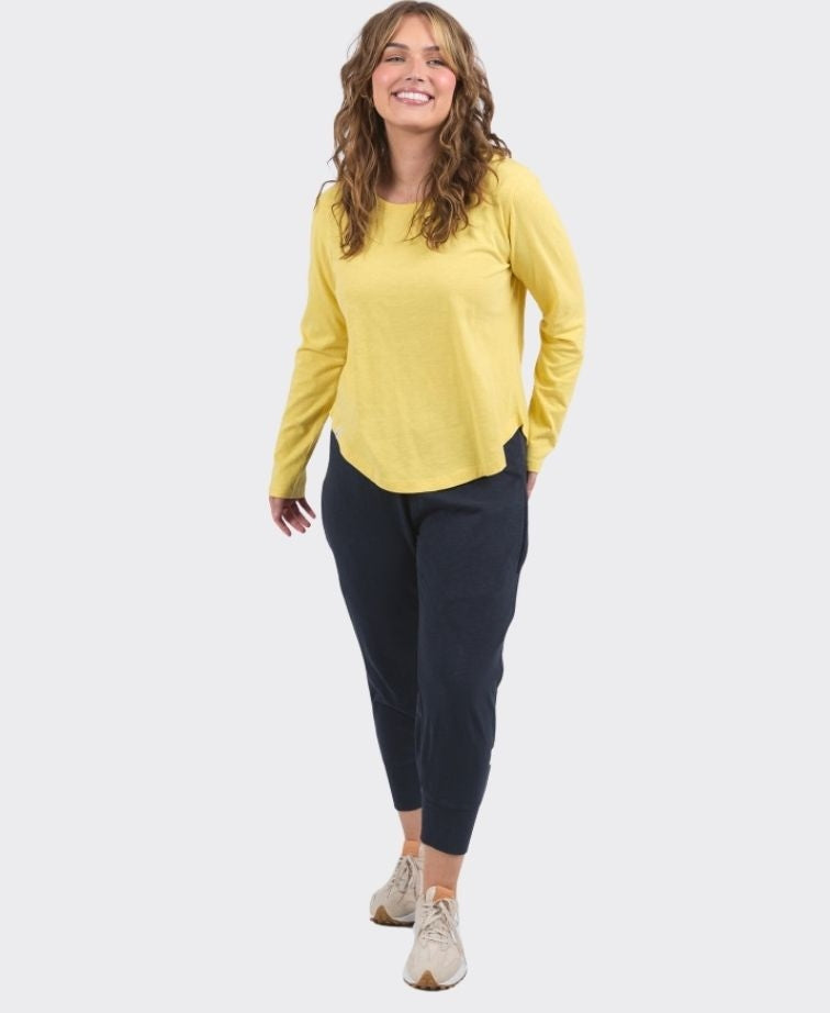 Elm Tee L/S Everyday - Lemon