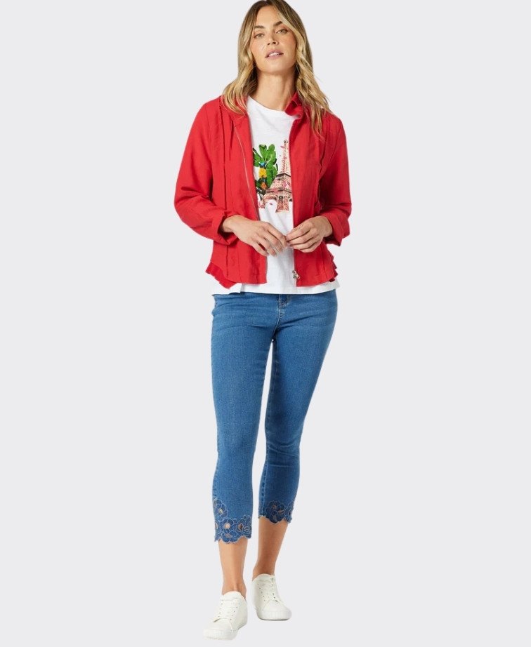 Gordon Smith Jean Isla Emb Cut Out - Denim