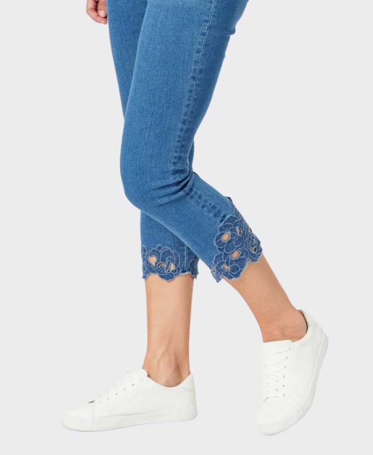 Gordon Smith Jean Isla Emb Cut Out - Denim