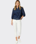 Gordon Smith Jean Isla Emb Cut Out - White
