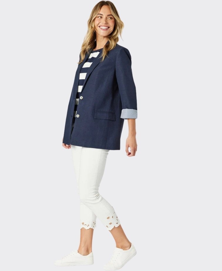 Gordon Smith Jean Isla Emb Cut Out - White