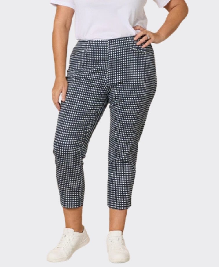 Gordon Smith Pant Alexis Gingham - Navy