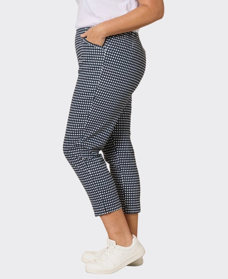 Gordon Smith Pant Alexis Gingham - Navy