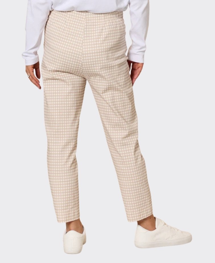 Gordon Smith Pant Alexis Gingham - Natural