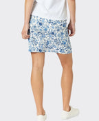 Gordon Smith Skirt Alexandria Floral - Blue/White