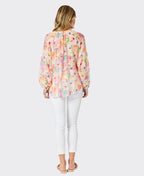 Gordon Smith Top L/S Spring Floral Pastel - Multi