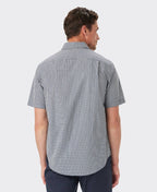 RMW Classic Poplin Check S/S Shirt - Navy Char