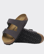 Birkenstock Arizona Birkibuc Velvet Grey Regular - Velvet Grey