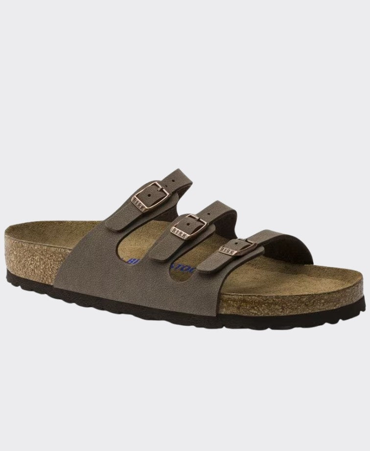 Birkenstock Florida SFB Birkibuc Mocha Regular - Mocha