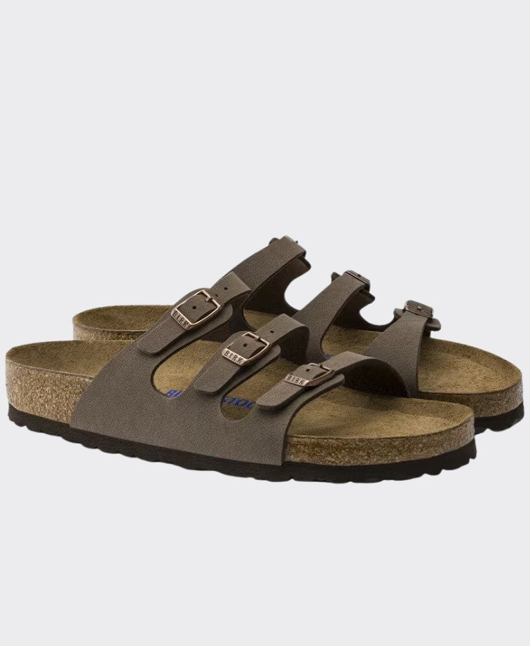 Birkenstock Florida SFB Birkibuc Mocha Regular - Mocha