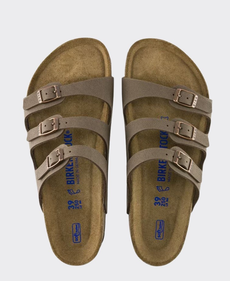Birkenstock Florida SFB Birkibuc Mocha Regular - Mocha