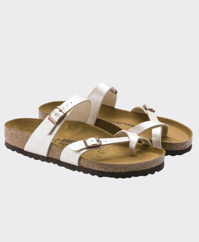 Birkenstock Mayari Birko-Flor Graceful Pearl White Regular - Pearl White