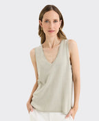 Yarra Trail Knit Blaze Sleeveless - Aloe