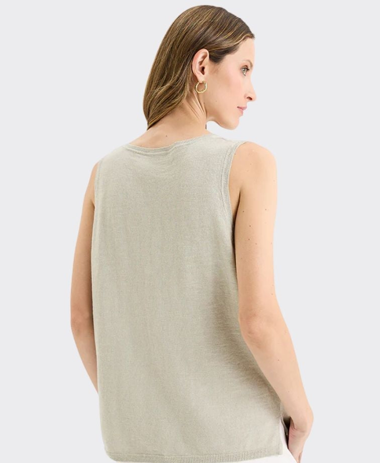 Yarra Trail Knit Blaze Sleeveless - Aloe