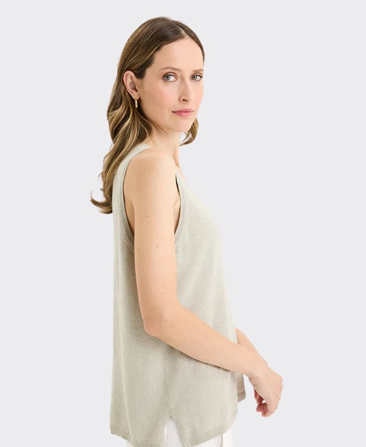 Yarra Trail Knit Blaze Sleeveless - Aloe