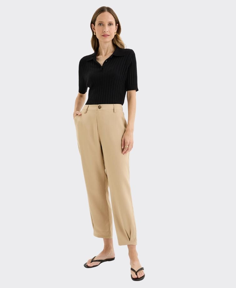 Yarra Trail Pant Desert Tuck Hem - Cedar