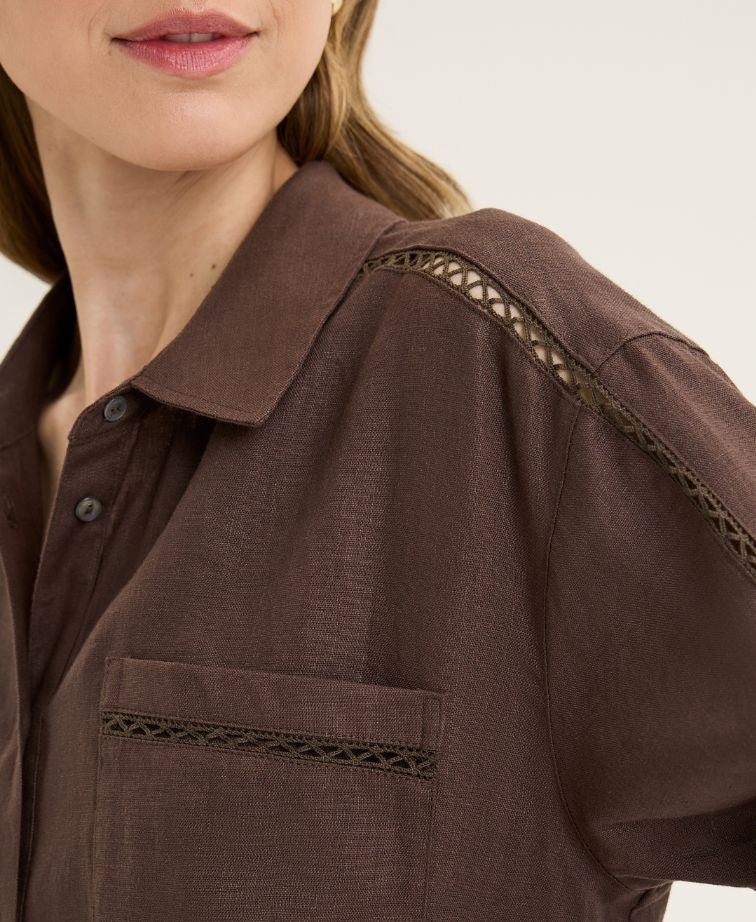 Yarra Trail Shirt Tirari - Espresso