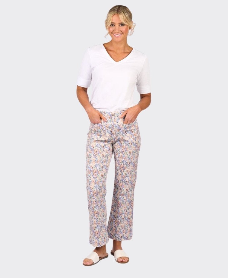 Vassalli Jean Straight Leg Ankle Grazer - Amalfi