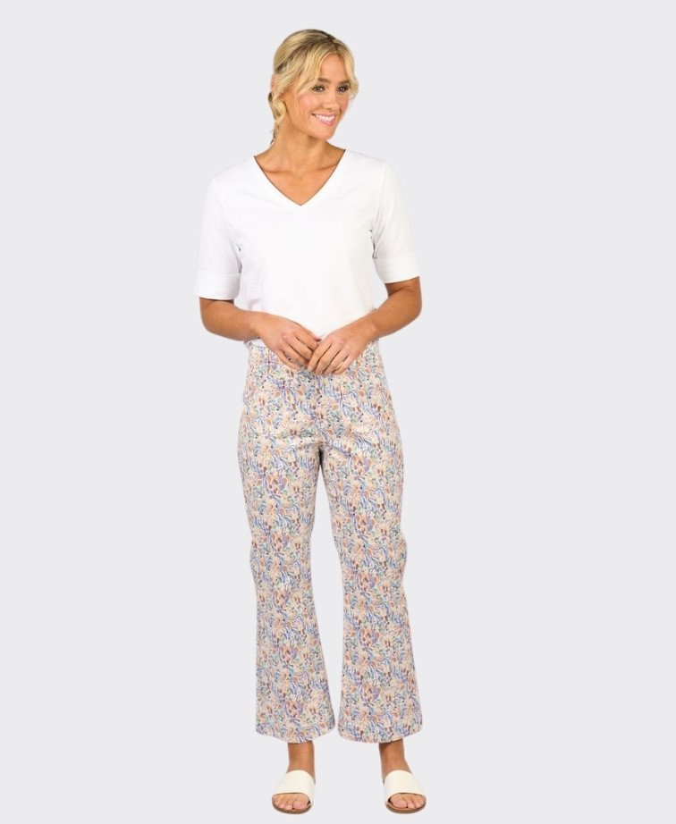 Vassalli Jean Straight Leg Ankle Grazer - Amalfi