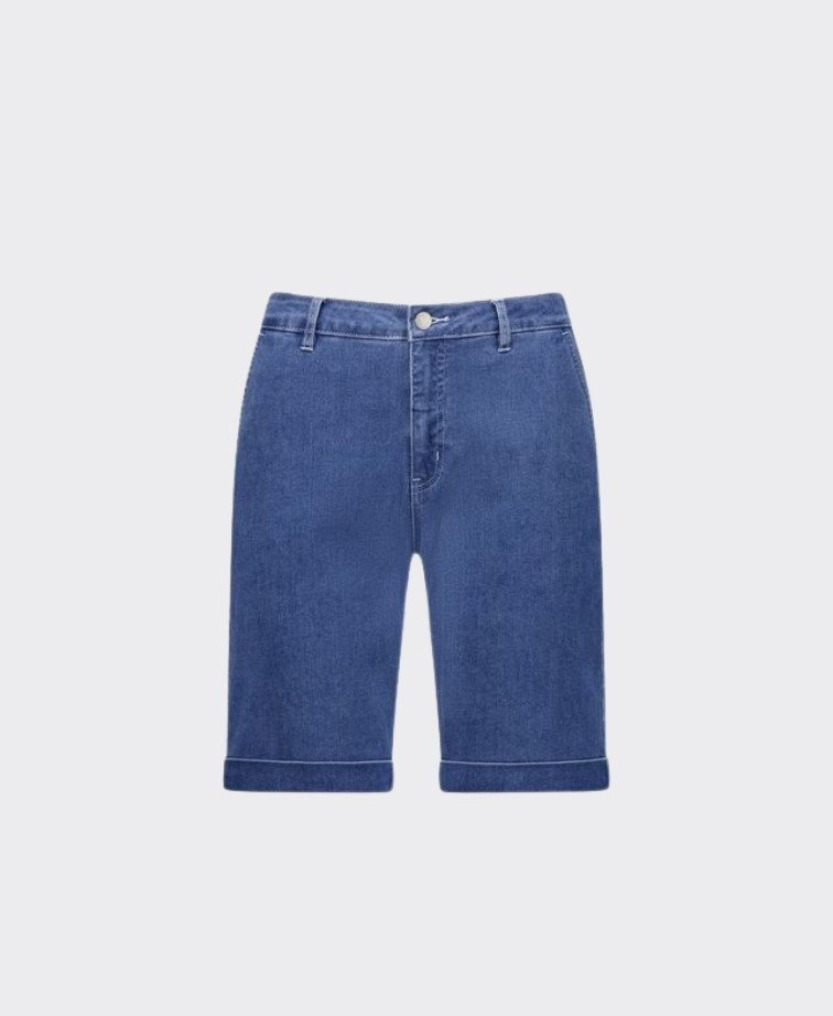 Vassalli Short Slim Leg Above Knee Denim - Blue Hue
