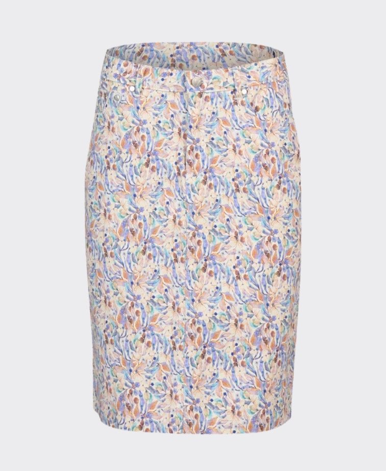 Vassalli Skirt Denim Printed - Amalfi