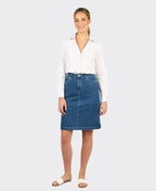 Vassalli Skirt Denim Printed - Kansas
