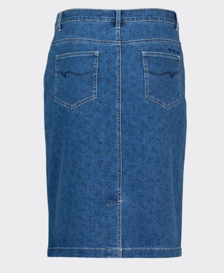 Vassalli Skirt Denim Printed - Kansas